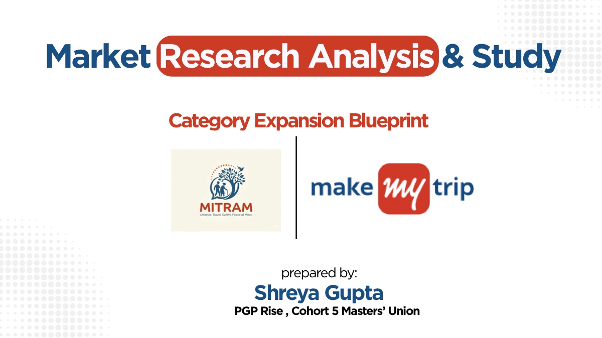 Cover slide of Market Research & GTM Strategy