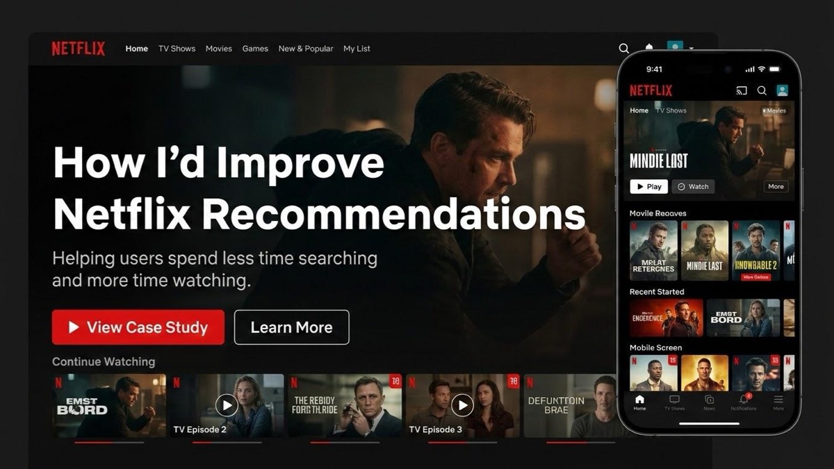 Cover slide of Netflix Case Study